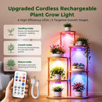 rechargeable grow lights for indoor plants, 2 pack showing dimensions