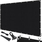 Artpuch 90% Sun Shade Cloth, 4 x 6 FT Pergola Shade Cover Canopy with Grommets, Sun Screen Fabric Tarp for Patio, Outdoor, Garden, Backyard, Black
