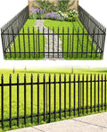arifaro 5 panels metal garden fence 24" h, main product view
