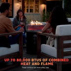 ninja fireside360 fire pit & heater, 80,000 btu on a desk or shelf