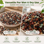 18 Pounds Mix Horticultural Lava Rocks, 5-8 mm Lava Rocks for Plants, Bonsai Rocks Horticultural Grit Soil Cover Gravel for Succulents and Hydroponics, Fairy Gardening, Top Dressing, Plant Drainage