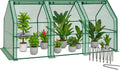 vounot® mini greenhouse with 3 roll-up zipper windows, main product view
