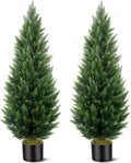 vitalismo 5ft artificial cedar trees set of 2, main product view
