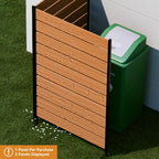 modern shade 5x3 privacy fence panels, cedar wood on a desk or shelf