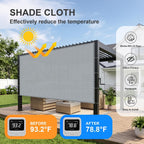 sunny guard shade cloth 8x24 ft sun shade shown in use