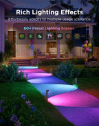 Govee Outdoor Pathway Lights 2 Lite, 8 Pack, 190 Lumens, IP67 Waterproof | 16 Million Colors, 60+ Scene Modes, for Path, Landscape Lighting, Outdoor, Compatible with Alexa, Google Assistant, Matter