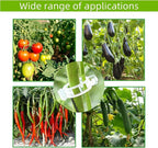 300 Pcs Plant Support Clips,Plastic Clips for Securing Plants,Tomato Vine Clips,Plant Fixing Clips,Garden Clips for Climbing Plants,Grape and Vine Vegetables (300, Green)