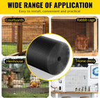 Hardware Cloth 1/2 inch 48 x 100 ft Heavy Duty Black Chicken Wire Fencing 19 Gauge Vinyl Coated Welded Wire Mesh Roll PVC Hardware Cloth Chicken Wire Fencing Garden Fence Tree Guard