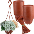 auear, 50 pack plastic hanging plant pots containers, main product view