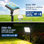 LANSOW 12 Pack Solar Spot Lights Outdoor Waterproof IP67, (90 LED/4 Modes) Solar Landscape Spotlights, 2-in-1 Solar Powered Flood Lights for Yard Garden Pathway Outside Tree, Auto ON/Off(Warm White)