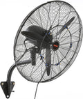 vevor 24 inch 3-speed 7000 cfm black waterproof, main product view
