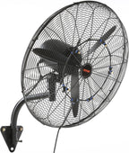 vevor 24 inch 3-speed 7000 cfm black waterproof, main product view
