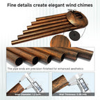 45" large wind chimes for outside,6 thick and, close-up detail