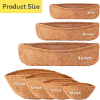 LAVEVE Coco Coir Liner Replacement for Plant Hanging Basket, 2 PCS 16 Inches Round Thick Coconut Fiber Liners for Garden Flowers Vegetables Pot, Box Planter | 100% Natural Round Thick Coconut Fiber Liners for Garden Flowers Vegetables Pot, Box Planter