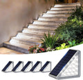 jejot 6 pack solar step lights outdoor waterproof, main product view
