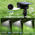 TECKNET Spot Lights Outdoor with 59 LED, 8 Pack Solar Lights Waterproof IP65, Auto On/Off Solar Spot Lights Outdoor, 3 Lighting Modes Solar Powered Garden, 2-in-1 Solars Landscape Light(Cool White)