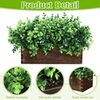 lyrow 2 pack eucalyptus plant,brown,11.4 inch,emerald green round showing dimensions
