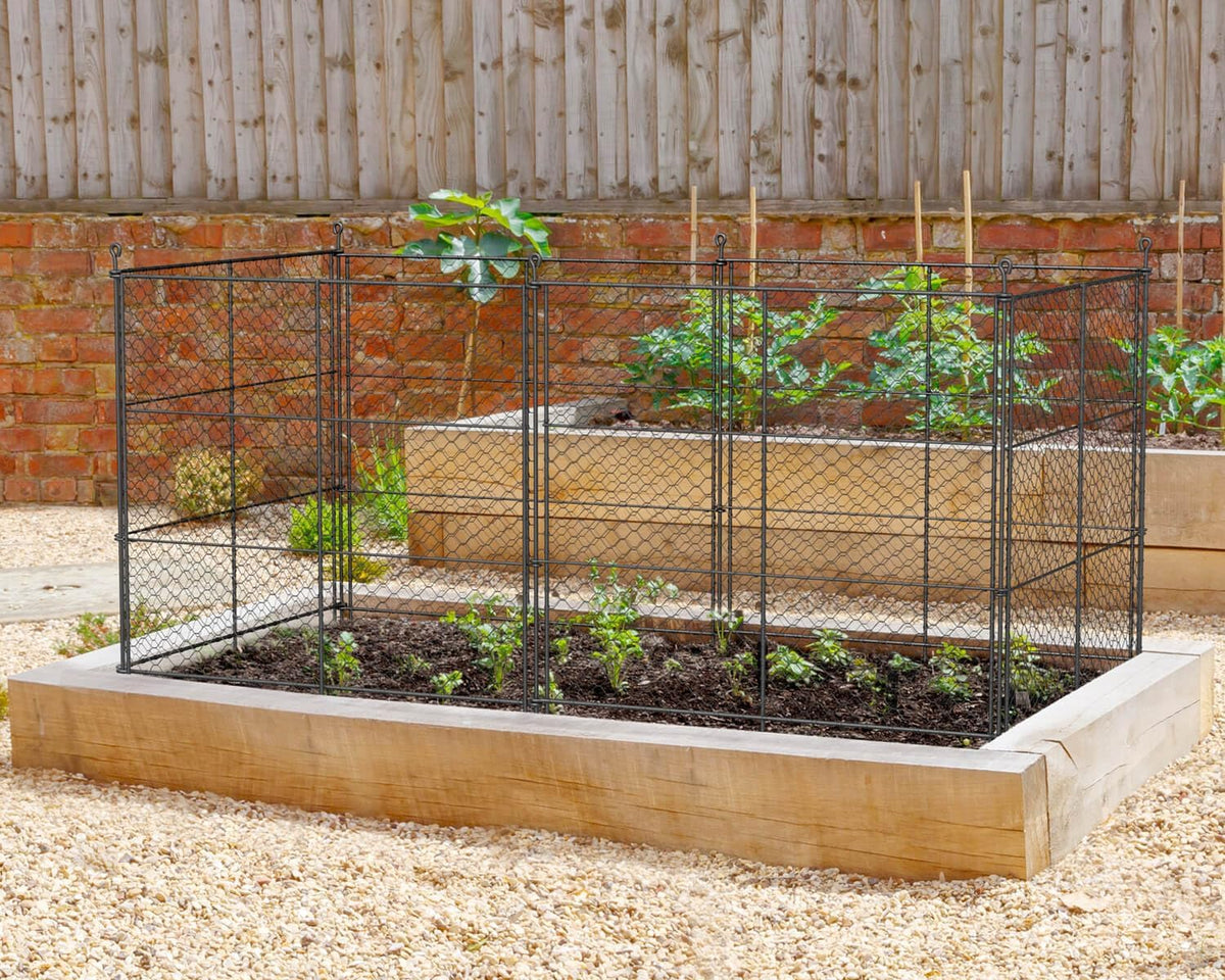 6 panels raised garden bed animal barrier fence, main product view