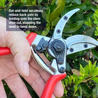 Spear & Jackson 6960CHBS Razorsharp Bypass Cut & Hold Secateurs with High Carbon Steel Blades, Lightweight Forged Aluminium Handle, Adjustable Catch & Shock Absorber