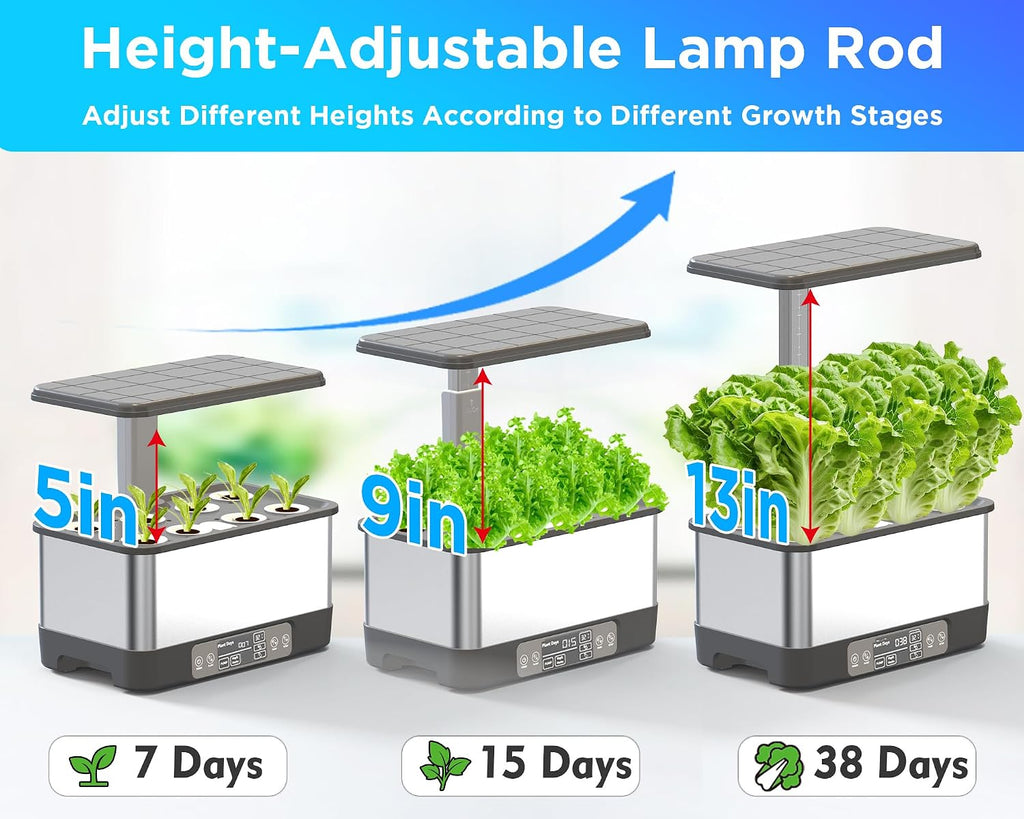 hydroponics growing system,smart indoor herb garden with grow, package contents