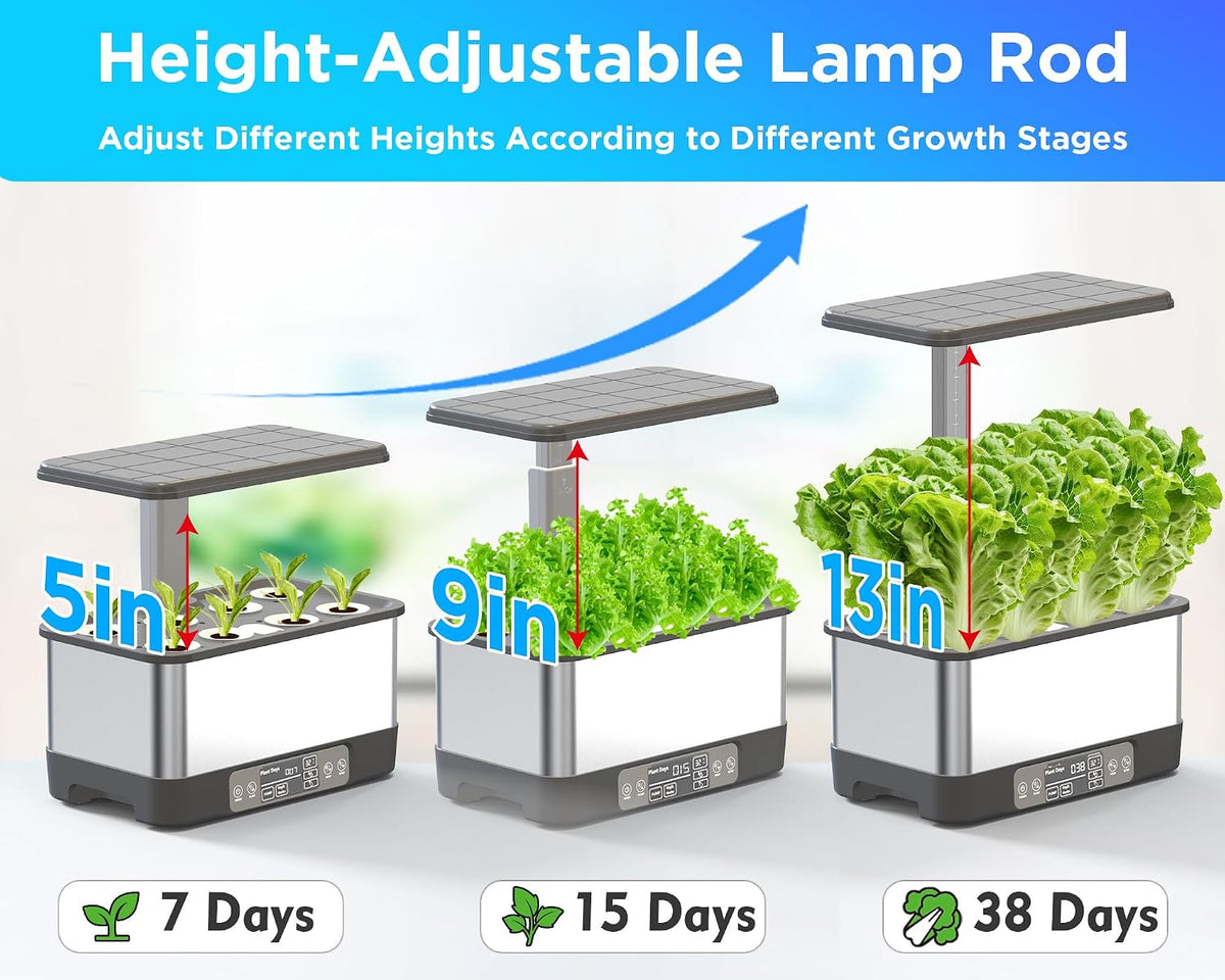 hydroponics growing system,smart indoor herb garden with grow, package contents