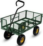 steel garden cart, 2-in-1 heavy duty utility wagon, main product view