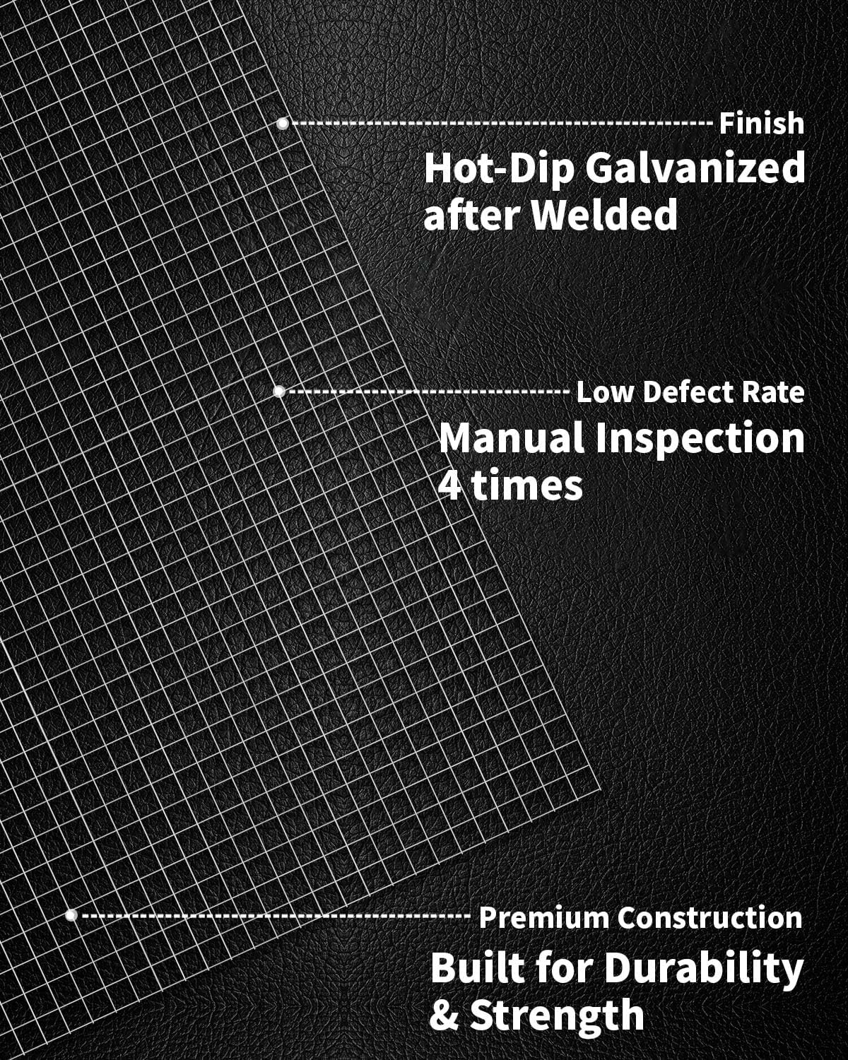 Galvanized Hardware Cloth 1/4 inch 36 x 100 Ft 23 Gauge | Hot-dip Galvanized After Welding, Chicken Wire Fencing Wire Mesh Roll Welded Wire Fencing Galvanized Wire Mesh Fence