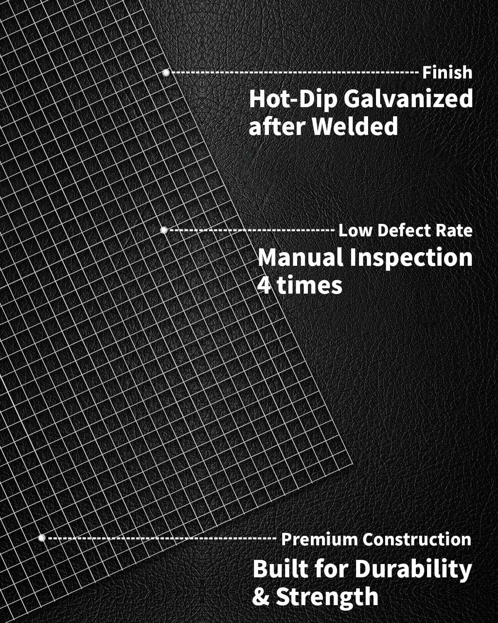 Hardware Cloth 1/4 inch Mesh 48" x 100' 23-Gauge | Hot-dip Galvanized After Welding, Ideal for Chicken Wire Fencing, Gopher Barriers, Garden Fence, Snake Fencing