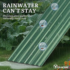 YITAHOME 6pcs 6x3x2 ft Galvanized Raised Garden Bed Kit, Large Metal Planter Box with Gloves & Support Rod, Outdoor Flower Bed for Plants Vegetables, Green