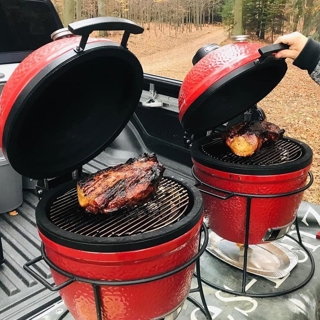 Vankey Charcoal Basket for Kamado Joe JR，Heavy Duty Stainless Steel Charcoal Ash Basket fit Minimax Big Size Green Egg and Other Smoker Grill