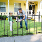 decorative metal garden fence，(10 panels+ 11 posts), total, package contents
