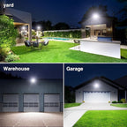 Onforu 120W Flood Lights Outdoor, 12000lm Bright LED Work Light with Plug, 6500K Daylight White LED Flood Lighting, IP66 Waterproof Security Yard Lights for Yard Garage Stadium 4 Pack