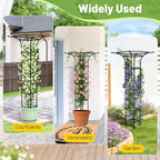 Garden Trellis for Climbing Plants Outdoor, 65 Inch Mushroom Top Trellis for Climbing Plants, Plant Trellis Support for Potted Plants Climbing Vine Rose Clematis Vegetable Trellis, 1 Pack (2)