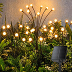Brightown Solar Lights Outdoor,4Pack 32LED Solar Garden Lights Warm White | Swaying Firefly Waterproof, 8 Modes Solar String Light for Yard Patio Pathway Landscape Decoration Gifts