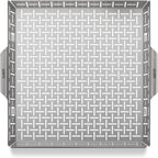 Weber Crafted® Roasting Basket, Stainless‑Steel for Gourmet Grilling | Grill Basket for Even Roasting of Vegetables & Delicate Foods - Grill Accessory, Culinary Tool for Outdoor Cooking
