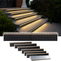 shonelighting solar step lights outside, 33 focused leds, main product view