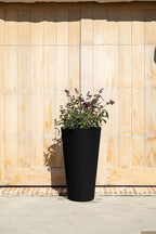 Veradek Demi Series Tall Planter for Porch, Patio, Backyard | Durable Plastic-Stone Composite Material | Modern Décor for Tall Plants, Grasses