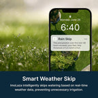 Indoor Smart Sprinkler Controller-ImoLaza Mini 4-Zone WiFi Auto Irrigation | Flexible watering schedules, up to 24 daily timers for new lawns, auto weather skip, easy install, app & voice remote control