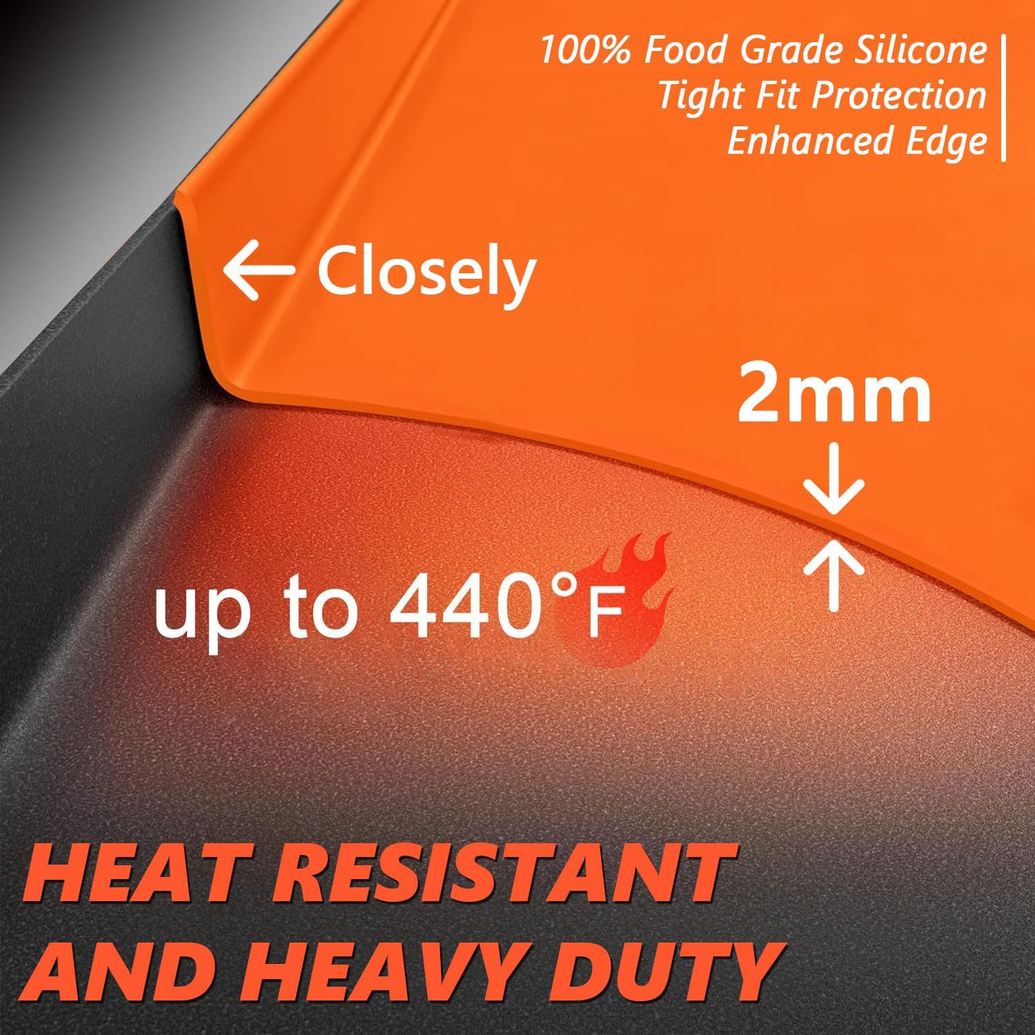 28" Silicone Griddle Mat for Blackstone Heavy Duty Grill Top Cover | All Year Round Protective Mat,Food-grade,Oil & Waterproof,Easy to Clean,450°F Heat Resistant,Outdoor Griddle Accessories