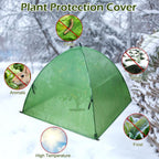plant tent outdoor winter shrub cover green frost showing dimensions