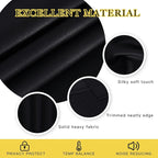 NICETOWN Blackout Curtain Drape for Night Shift - Light Reducing Thermal Insulated Solid Grommet Blackout Window Treatment for Living Room (1 Piece, W66 x L72, Black)