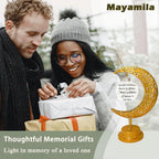 Sympathy Lantern - Moon Remembrance for Loss of Loved One; Bereavement Gift Honoring Mother, Father - Funeral Condolences