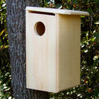 Squirrel House, Handcrafted Eastern White Pine Nesting Box, Outdoor Shelter