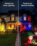 CORESLUX Smart RGBW Spot Lights Outdoor, Color Changing Warm White Landscape Lights with APP and Remote Control, Spotlight Waterproof for Garden Yard Patio Landscape, 1 Pack