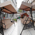 Replacement Roof for Garden Swing, Replacement Cover, Swing Canopy, Replacement Swing Canopy for 3 Seater Garden Swing, for Outdoor Use(Size:118 * 198cm/46 * 77in)