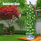 4-Pack 6FT Garden Obelisk Trellis for Climbing Plants,70”Metal Plant Support Tower, Heavy Duty Thickened Tube,Rustproof Black Flower Stand for Vines, Roses, Outdoor & Indoor Use