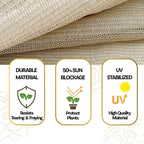 alion home hdpe 50% sun block garden netting, close-up detail
