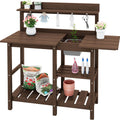 serwall outdoor potting bench with removable sink,gardening table,coffee, main product view