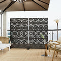 qinptwut 72" metal privacy screen, outdoor freestanding privacy, main product view