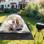 all-weather shed floor mat - for outdoor storage, front angle view